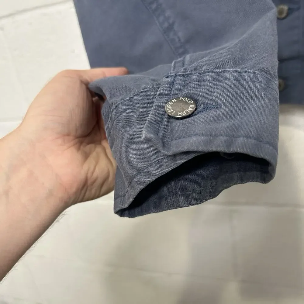 Vintage Polo Ralph Lauren Cotton 101-J Trucker Jacket “Blue” - Picture 6 of 7